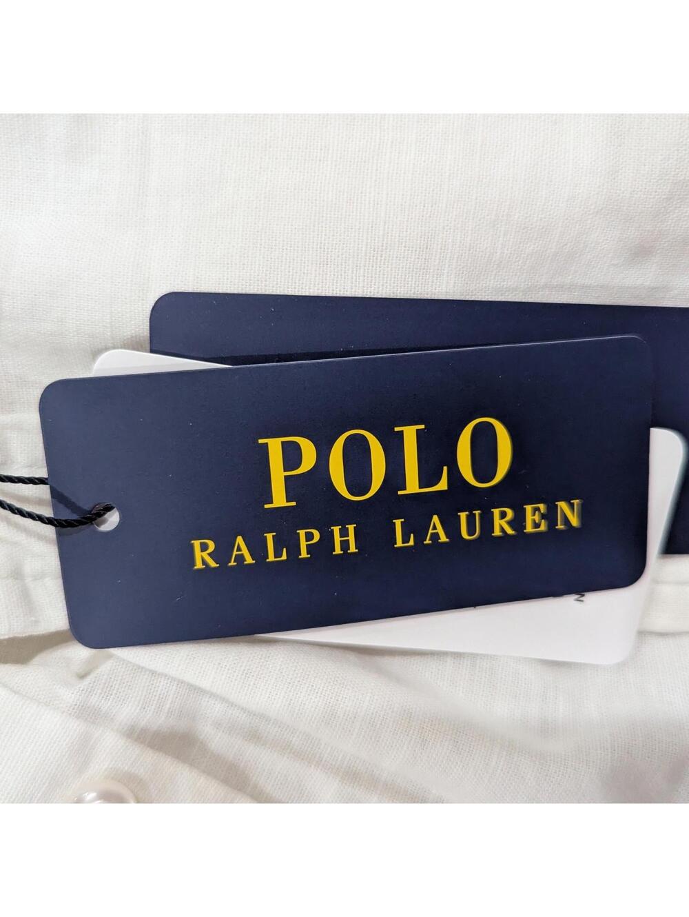 Polo Ralph Lauren Custom Slim Fit Oxford Shirt White Italian Yarn Unisex S NWT - Picture 7 of 12
